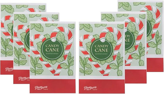 Floral Simplicity Candy Cane Scented Sachets Pack of 6, Fall & Winter by FloralSimplicity
