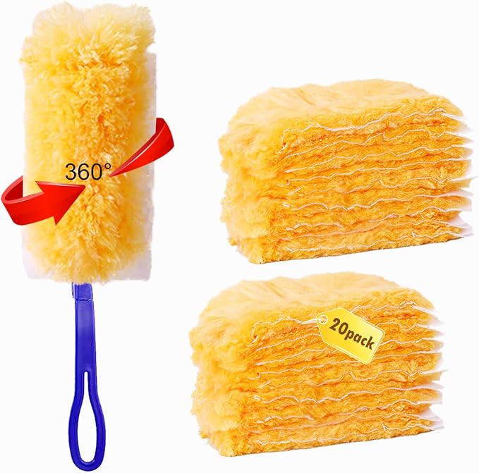 20 Count Heavy Duty Duster Kit for Swiffer Duster, Unscented Disposable Dusters by ZIONYA