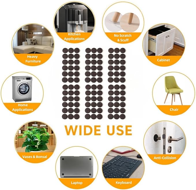Furnigear Felt Furniture Pads for Hardwood Floors - Image 5