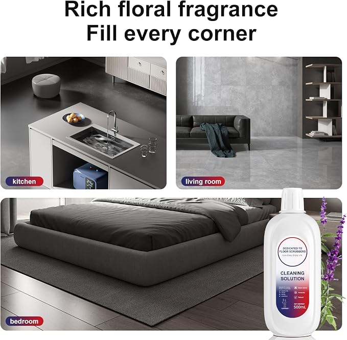 Floor Cleaning Solution 500ml Lavender Fragrance Cleaning Solution Refill - Image 3