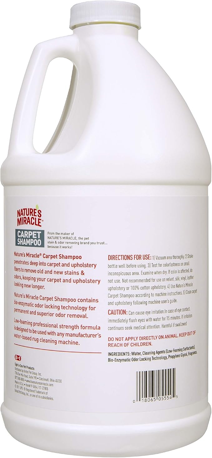 Nature's Miracle Carpet Shampoo, Deep-Cleaning Stain and Odor Remover - Image 3