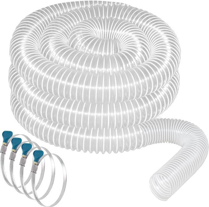Qucship PVC Dust Collection Hose 2 1/2" x 20' by Qucship