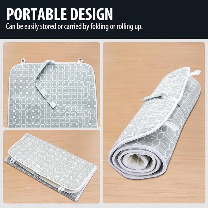 Seiritex Ironing Mat, Portable Ironing Pad 39.4 x 18.9 inch Table Top Iron - Image 6