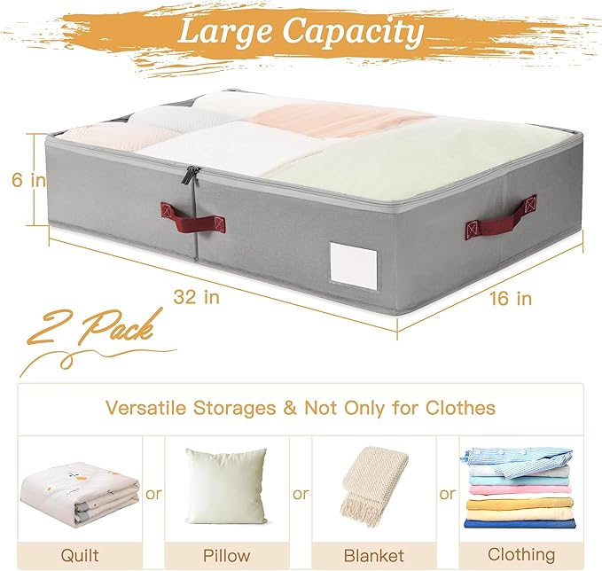Criusia Under Bed Storage Bins - Image 2