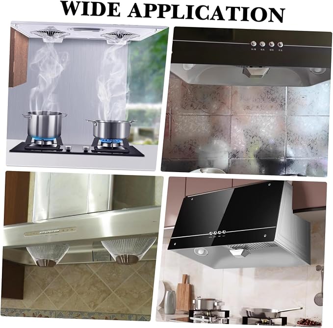 10pcs Range Hood Grease Mesh Filters Bowl Shaped Kitchen Vent Screen - Image 4