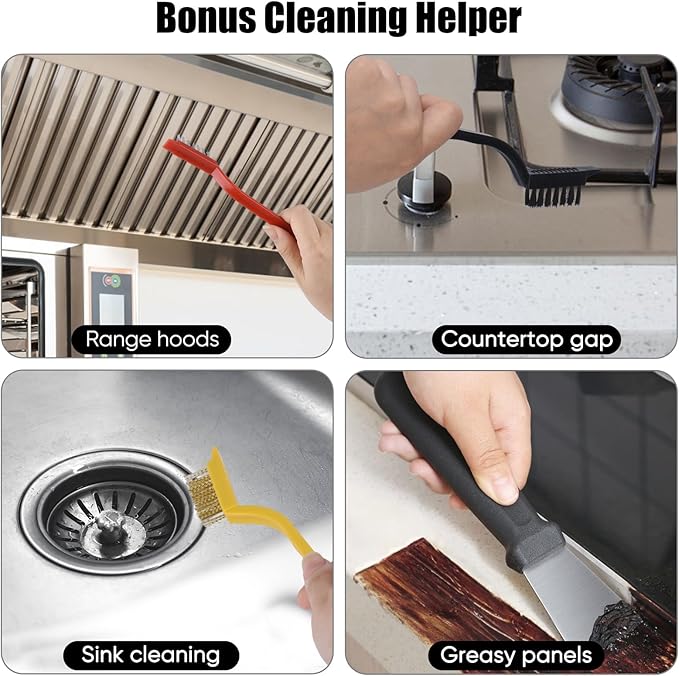 Crevice Cleaning Brush, Hard Bristle Cleaning Brushes - Image 5