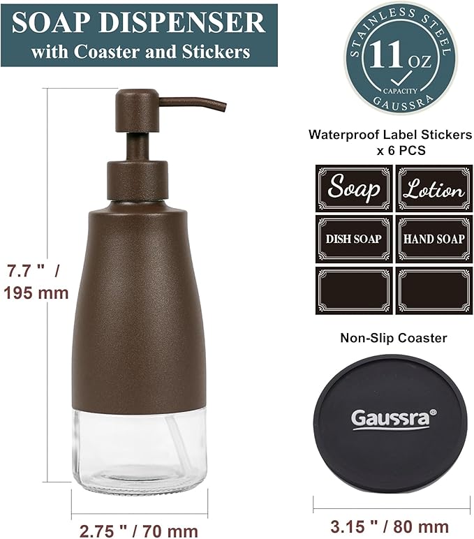 Gaussra Bronze Soap Dispenser - Image 3