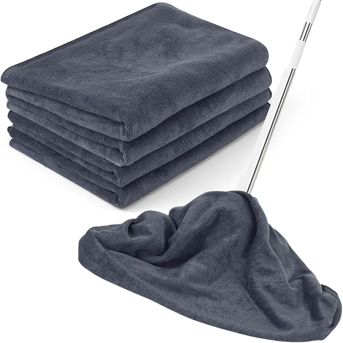 4 Pack Extra Large Microfiber Cleaning Cloths 20"x30", Lint-Free Reusable Towels by Unknown
