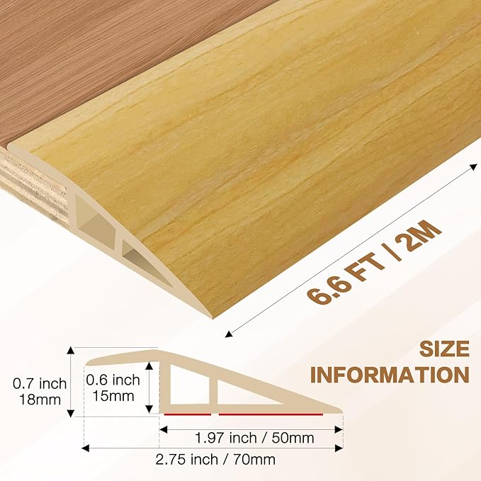 Floor Transition Strip Vinyl Door Threshold Ramp Self Adhesive Carpet Edging - Image 7