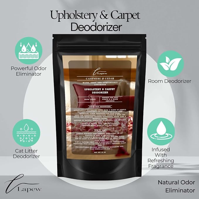 Cashmere Cedar Carpet Freshener Powder: Powerful Odor Eliminator - Image 4