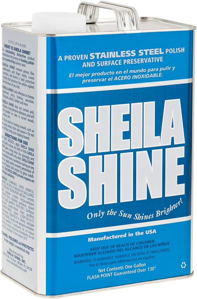 Sheila Shine 1 Gal. Can Stainless Steel Cleaner and Polish, Protects Household by SheilaShine
