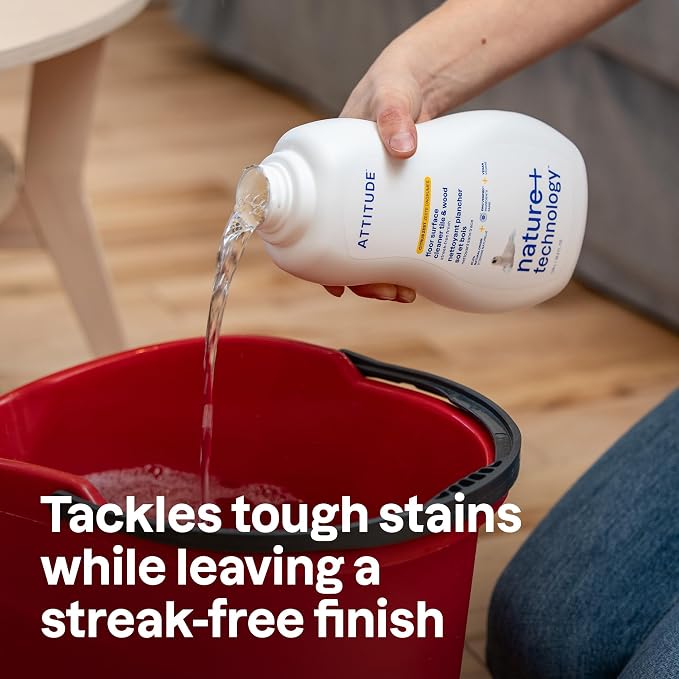 ATTITUDE Floor Cleaner, EWG Verified, Streak-Free, Vegan & Plant-Based - Image 2