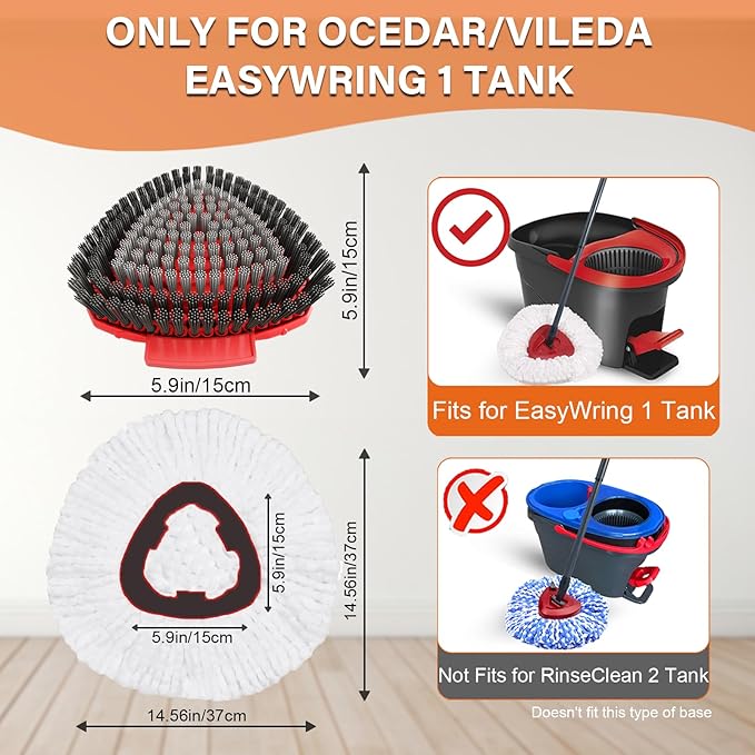 5 Pack Spin Mop Head Replacement - Image 2