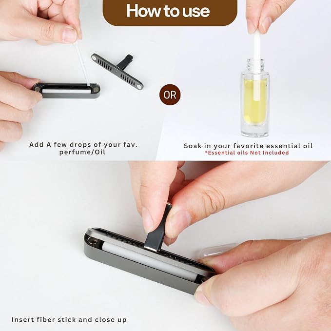 2 Packs Car Air Freshener Diffuser, Essential Oil Diffusers Vent Clip, Perfume - Image 7