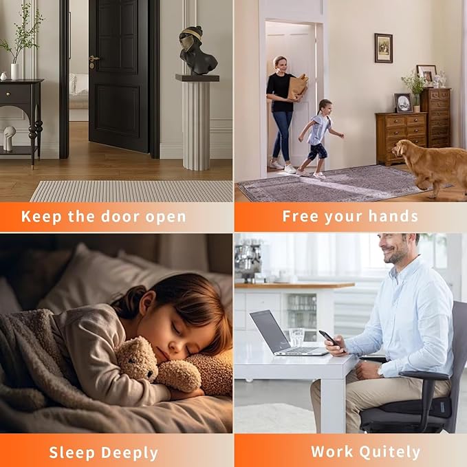 Bak Bo Magnetic Door Stoppers 4 Pack Bottom of Door Holder Keep Door Open No - Image 6