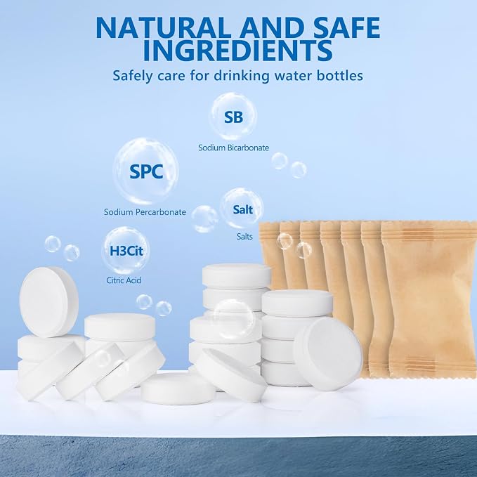 96Pack Water Bottle Cleaning Tablets, Bottle Bright Clean Stainless Steel - Image 6