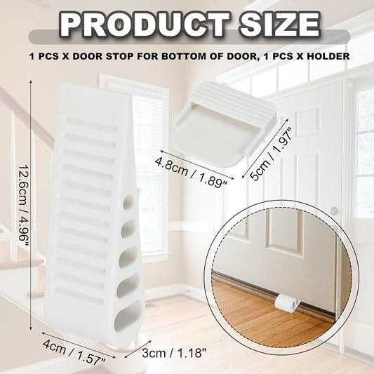 PATIKIL Rubber Door Stoppers for Bottom of Door, Door Wedge Stopper - Image 2