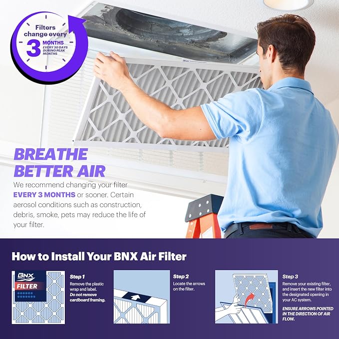 BNX TruFilter 20x20x2 Air Filter MERV 8 - Image 8