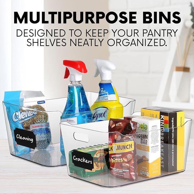 Plastic Clear Storage Bins - Image 3