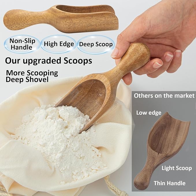 Big Coffee Scoop Shovel, Large Ground Coffee Scoop 5.9″ Measuring Spoons - Image 5