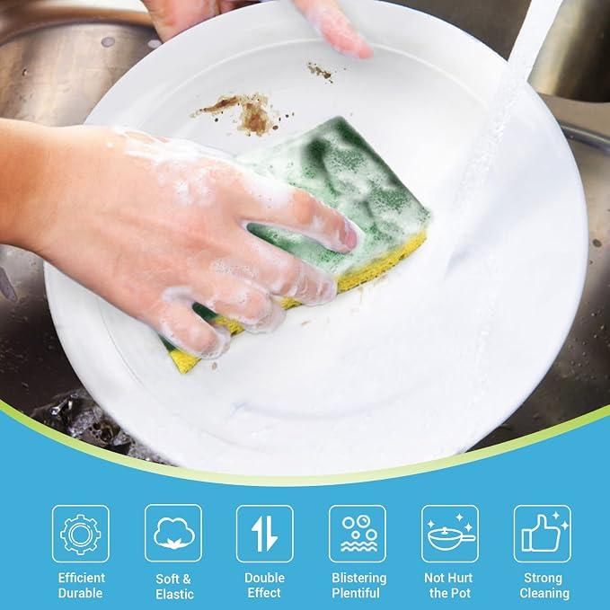 AIDEA Sponges Kitchen, Heavy Duty Scrub Sponge, Sponges - Image 2