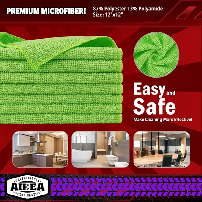 AIDEA Microfiber Cleaning Cloth, Microfiber Towels - Image 6