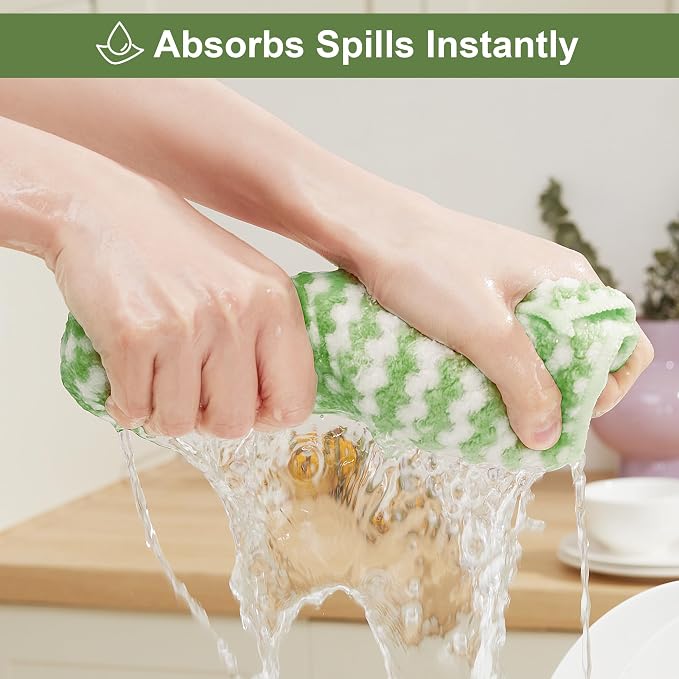 JOYMOOP Microfiber Cleaning Cloths – 18 Pack, Super Absorbent Towels - Image 3