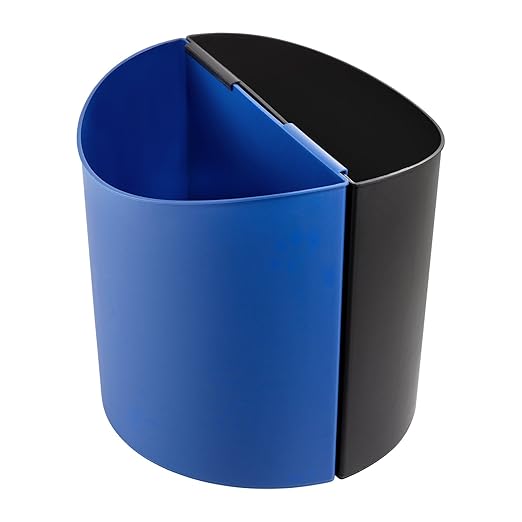 Safco 9928BB Desk-Side Waste Recycling Receptacle by SafcoProducts