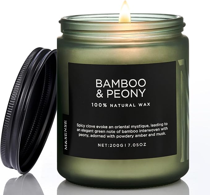 M&SENSE Bamboo Peony Spring Jar Candles by MSENSE