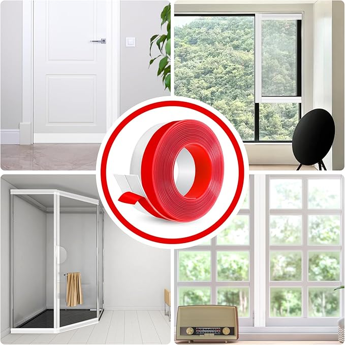 Weather Stripping Self Adhesive Door Draft Stopper Flexible Shower Door Bottom - Image 6