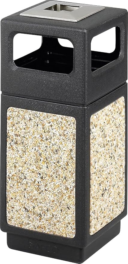 Safco Canmeleon Trash Can, 15 Gallons, Indoor and Outdoor Use, Durable & by SafcoProducts