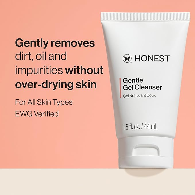 Honest Beauty Mini Gentle Gel Daily Face Cleanser | Calms, + Hydrates | Vegan + - Image 2