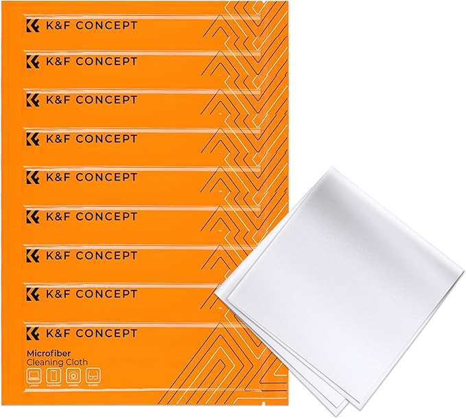 K&F CONCEPT 10 Pack Microfiber Cleaning Cloths，Washable Reusable 6x6in Vacuum - Image 2