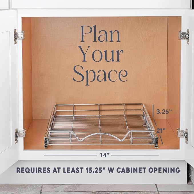 HOLDN’ STORAGE Pull Out Cabinet Organizer, Heavy Duty Caddy w/Lifetime Limited - Image 7