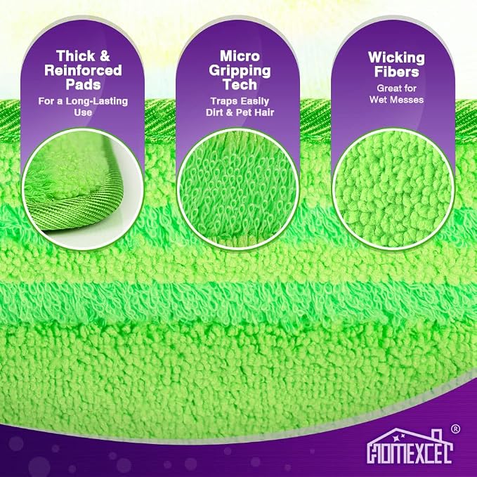 HOMEXCEL Microfiber Mop Pads Compatible - Image 3