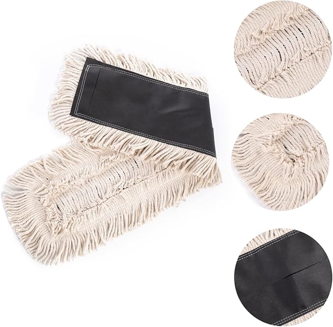 Matthew Cleaning 24'' High Strength Disposable Dust Mop Cotton Cut-end Yarn Mop - Image 4