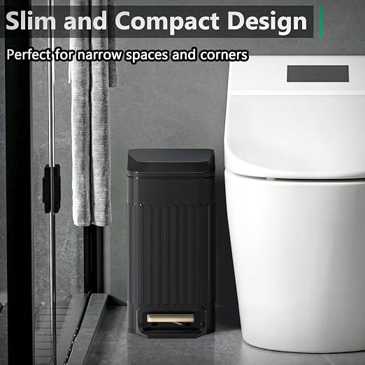 CEROELDA Small Bathroom Trash Can - Image 2