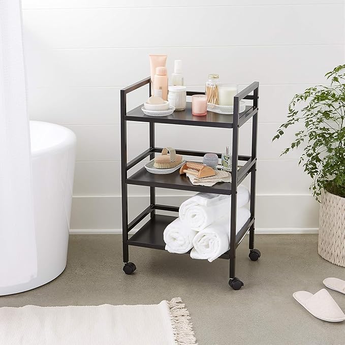 Amazon Basics 3-Tier Metal Rolling Cart - Image 5