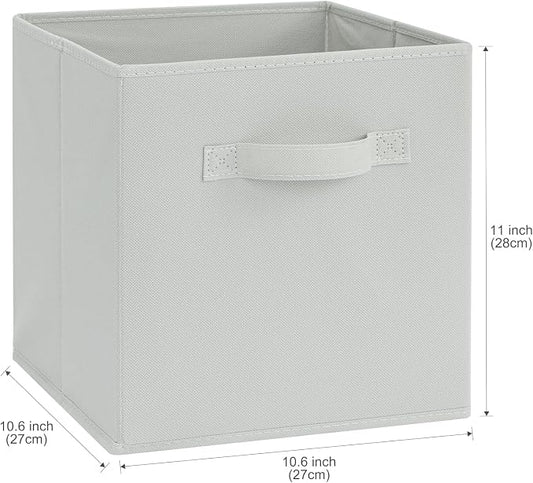 Stero Fabric Storage Bins 6 Pack Fun Colored Durable Storage Cubes - Image 2