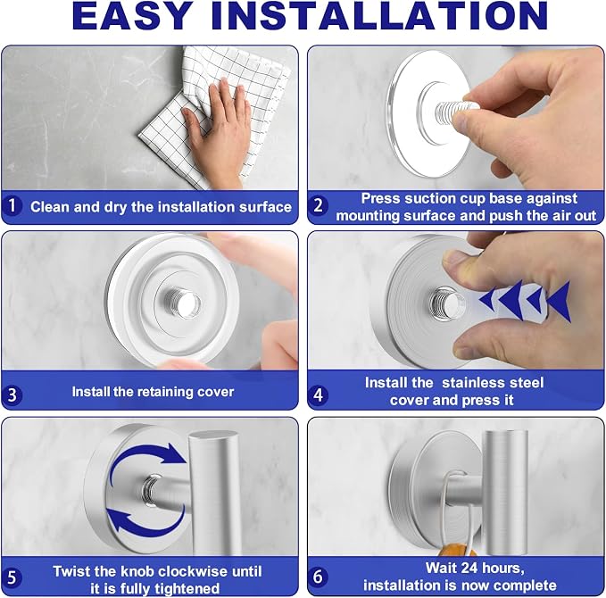 Suction Cup Hooks, Shower Hooks - Image 4