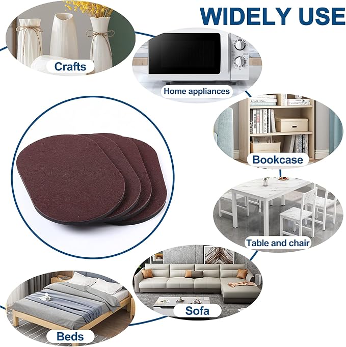 Ezprotekt 8 Pack Reusable Large Furniture Movers Sliders - Image 7