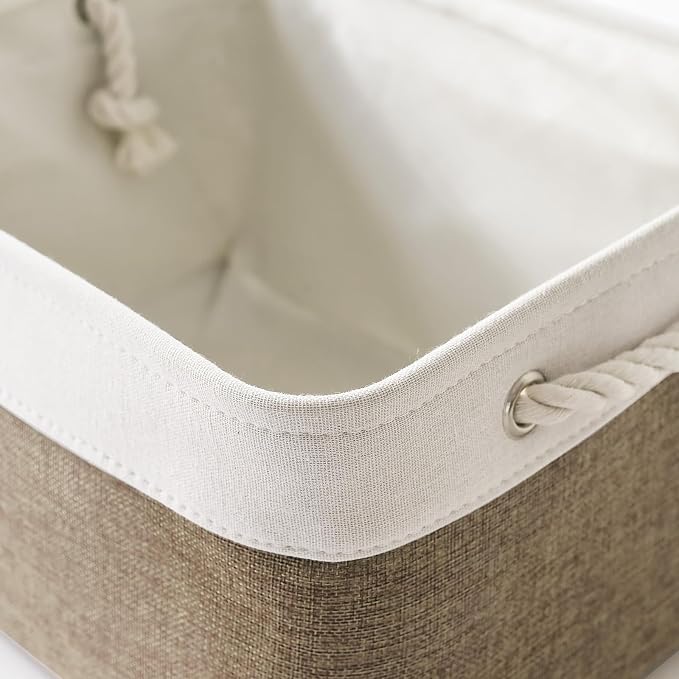 TheWarmHome Storage Basket for Organizing- 15.7x11.8x8.2 inch 1 Pack Fabric - Image 7