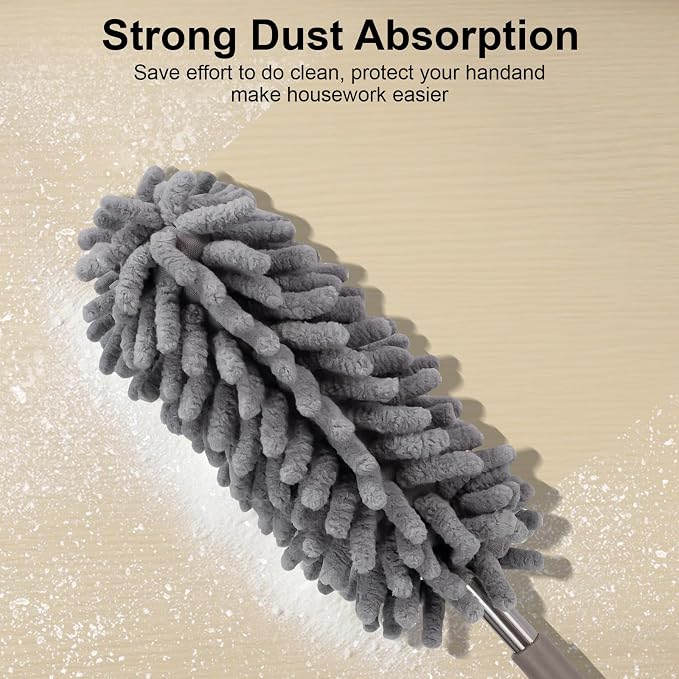 Microfiber Feather Duster for Cleaning, Sheneyron Washable Dusters, - Image 3