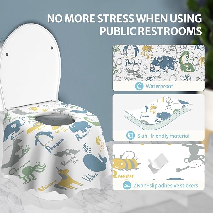 Blissful Diary 30 Pcs Toilet Seat Covers Disposable - Image 4