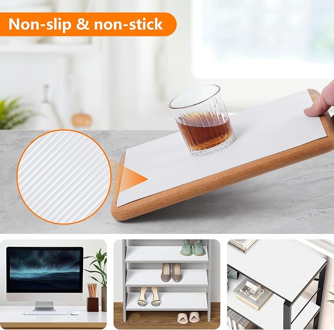 Shelf Liners for Kitchen Cabinets Drawer Liner Non Adhesive Cupboard Mat EVA - Image 7