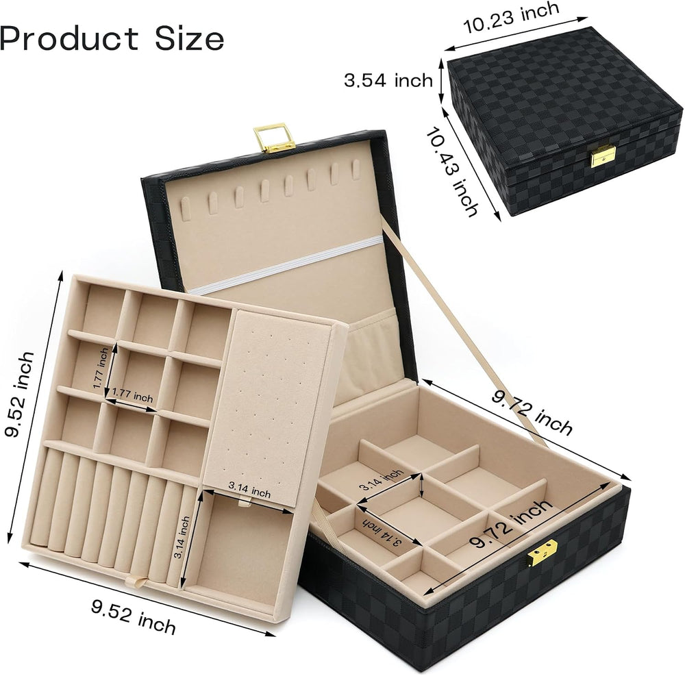 Jewelry Organizer Box, Jewelry Box Organizers for Women Girls, Jewellery Disp...