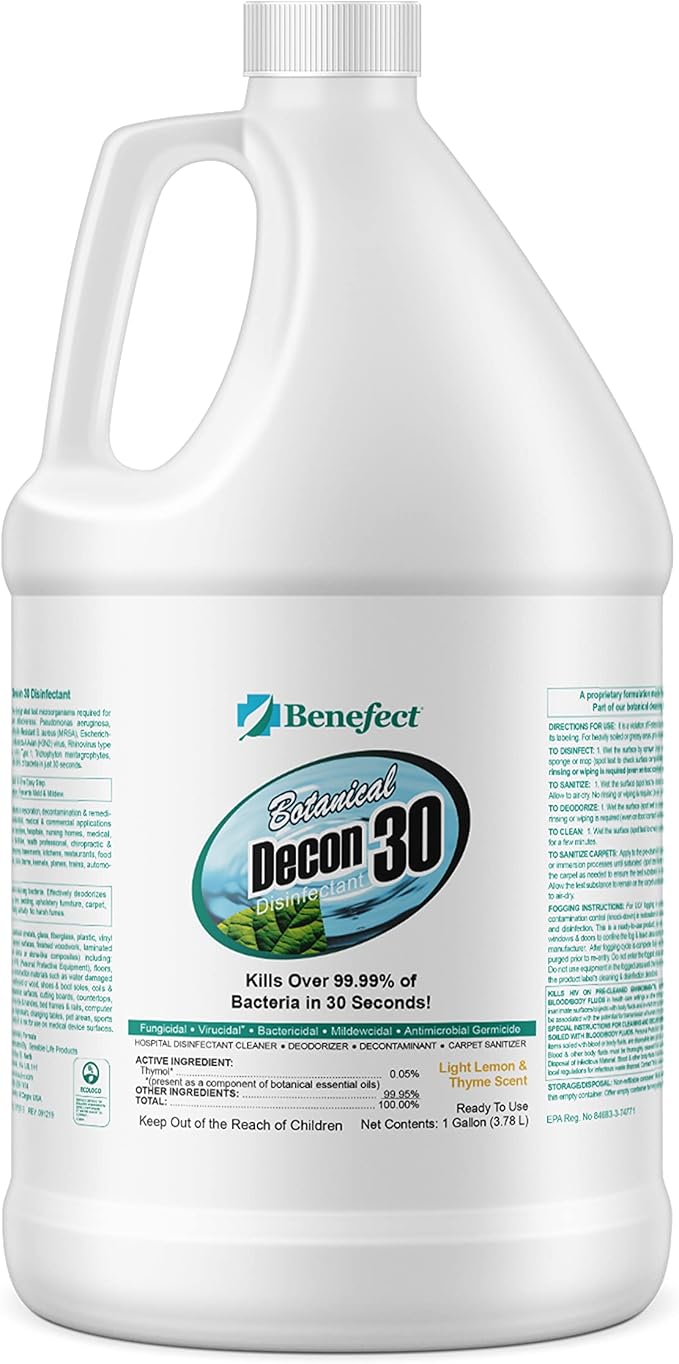 Benefect Botanical Decon 30 Disinfectant Cleaner by Benefect