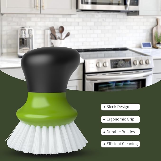 MR.SIGA Dish Scrub Brush, Palm Brush Dish Scrubber - Image 6