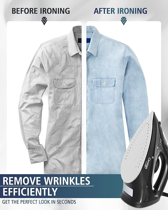 Steam Iron for Clothes, 1500W Iron - Image 5