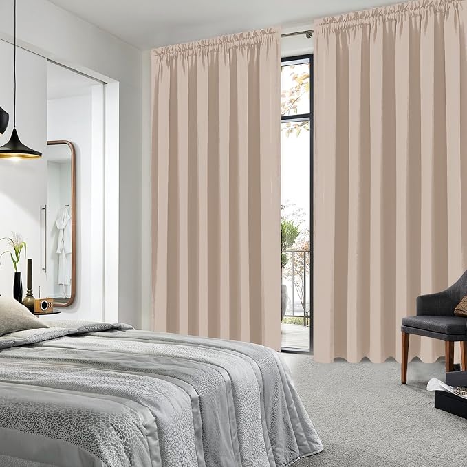 DWCN Blackout Curtains for Living Room Thermal Insulated, Energy Saving & Noise - Image 2